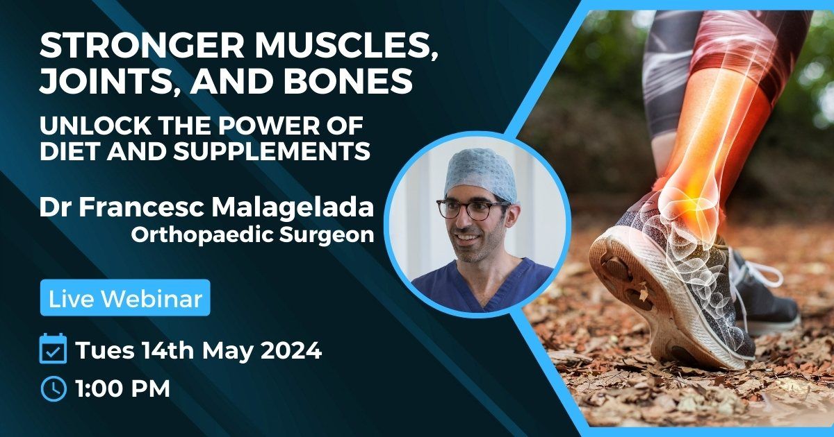 Webinar header - Stronger muscles, joints, and heathier bones